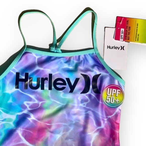 Hurley Girls Graphic One-Piece Swimsuit! NWT! - Picture 5 of 6